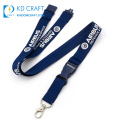 High quality personalized custom logo silk screen printed polyester airline airbus air lanyard for staff